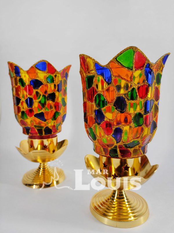 FIBER  LAMP SHADE    MULTI COLOR