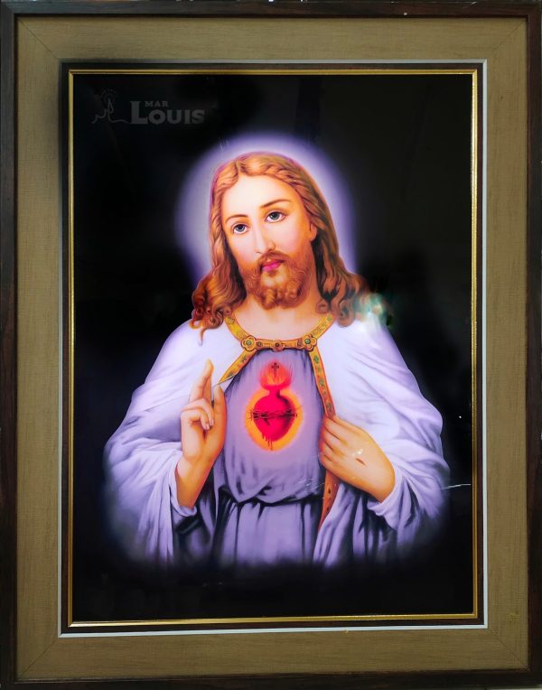 SER-18*24-SACRED HEART-LED FRAME